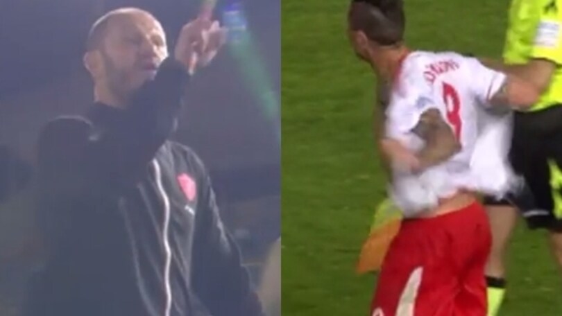 Perugia, furia Ardemagni: si strappa la maglia