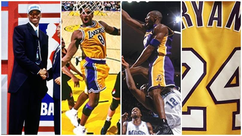 NBA Los Angeles Lakers, la carriera di Bryant in 20 scatti scelti da Kobe