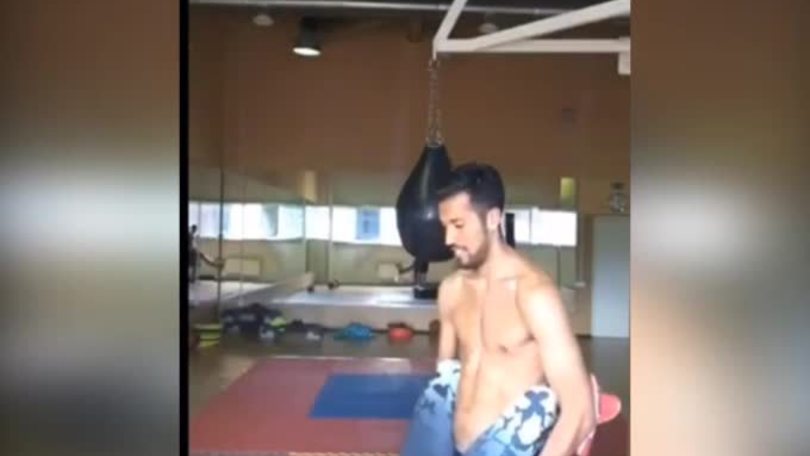 Garay, che allenamento sexy!