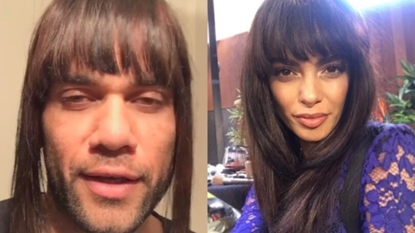Dani Alves imita la sua compagna su Instagram