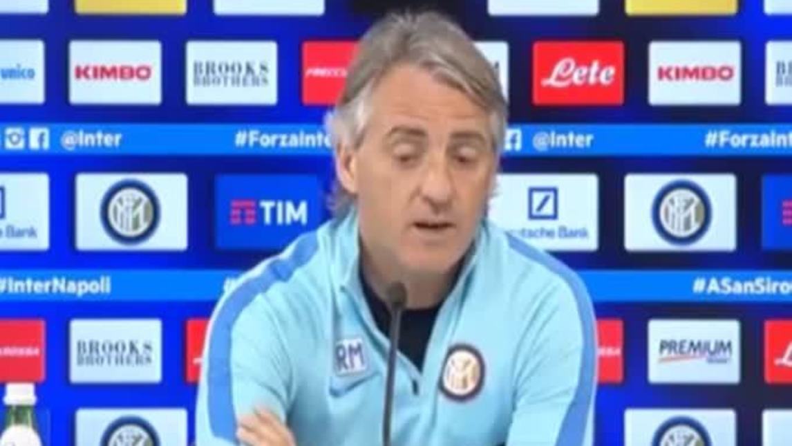 Mancini: "Mai avuto problemi con Icardi. Sarri? Gli stringerò la mano"