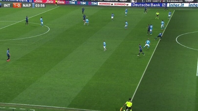 Inter-Napoli: Icardi è in fuorigioco sull'1-0
