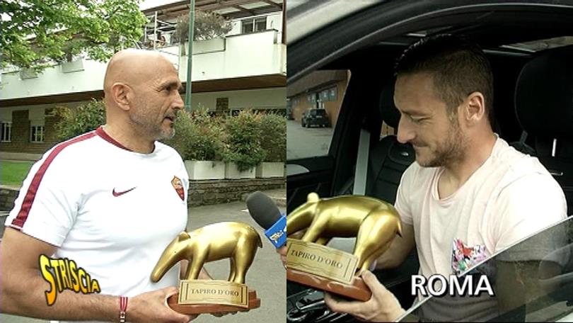 Roma, Tapiro a quei 2. Totti: ceniamo insieme. Spalletti: qui 10 anni