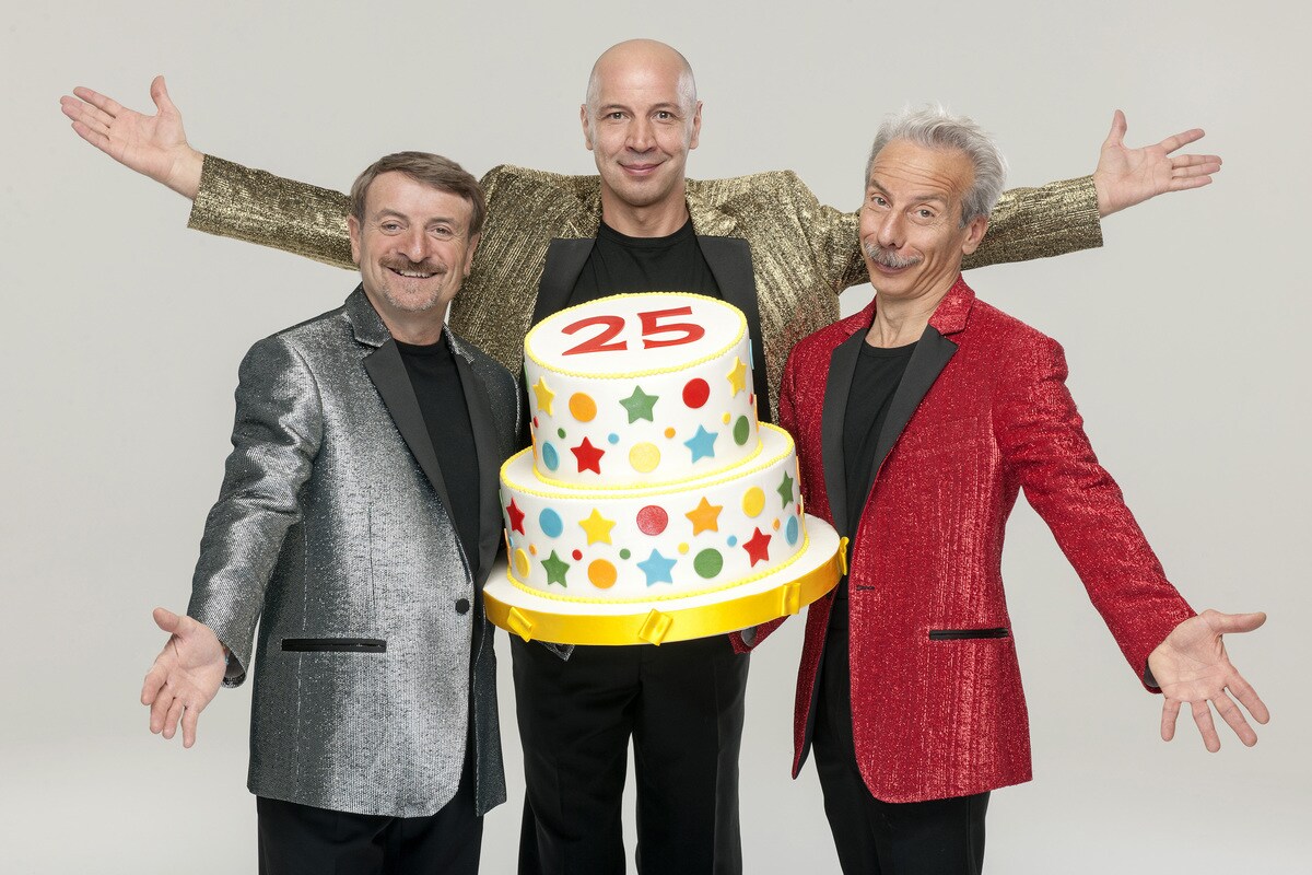 Aldo Giovanni e Giacomo festeggiano 25 anni di carriera