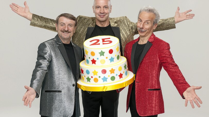 Aldo Giovanni e Giacomo festeggiano 25 anni di carriera