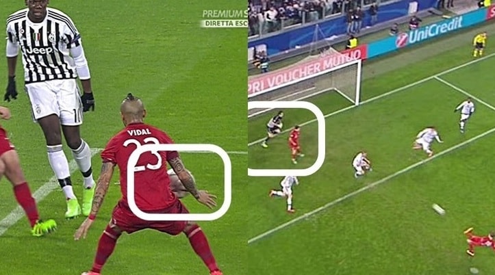 Champions League Juventus, il tocco di mano di Vidal e il fuorigioco di Lewandowski