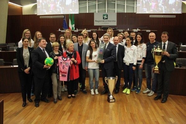 Volley: A1 Femminile, la Pomì premiata dalla Regione Lombardia