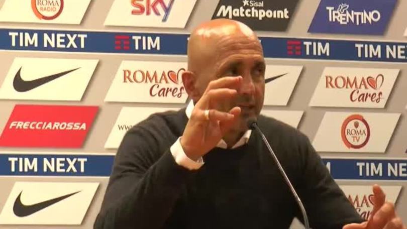 Spalletti:"La Roma si carica con l'entusiasmo della gente"