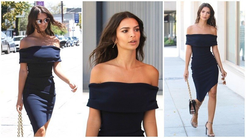 Emily Ratajkowski, il tubino è da urlo con la regina di Instagram