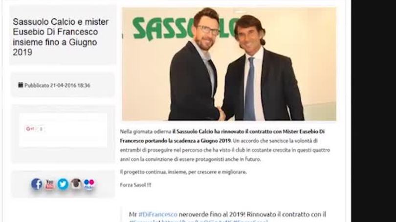 Sassuolo-Di Francesco: ecco il rinnovo