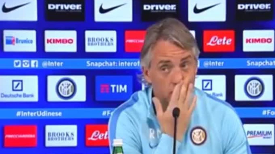 Mancini: "Se lascio l'Inter resto a casa"