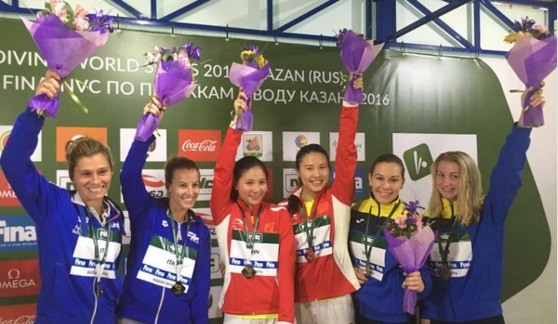 World Series,Cagnotto e Dallapè d'argento nei 3 metri sincro