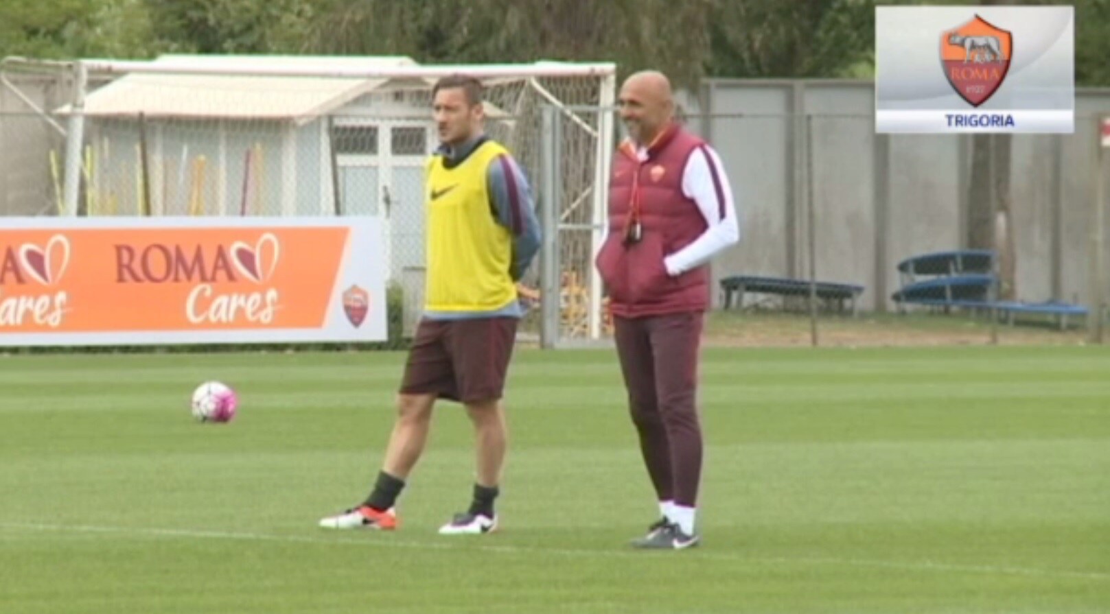 Serie A Roma, Totti in campo da solo con Spalletti