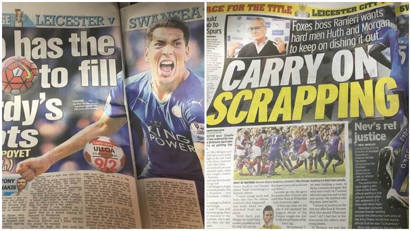 Premier League, i tabloid "caricano" il Leicester