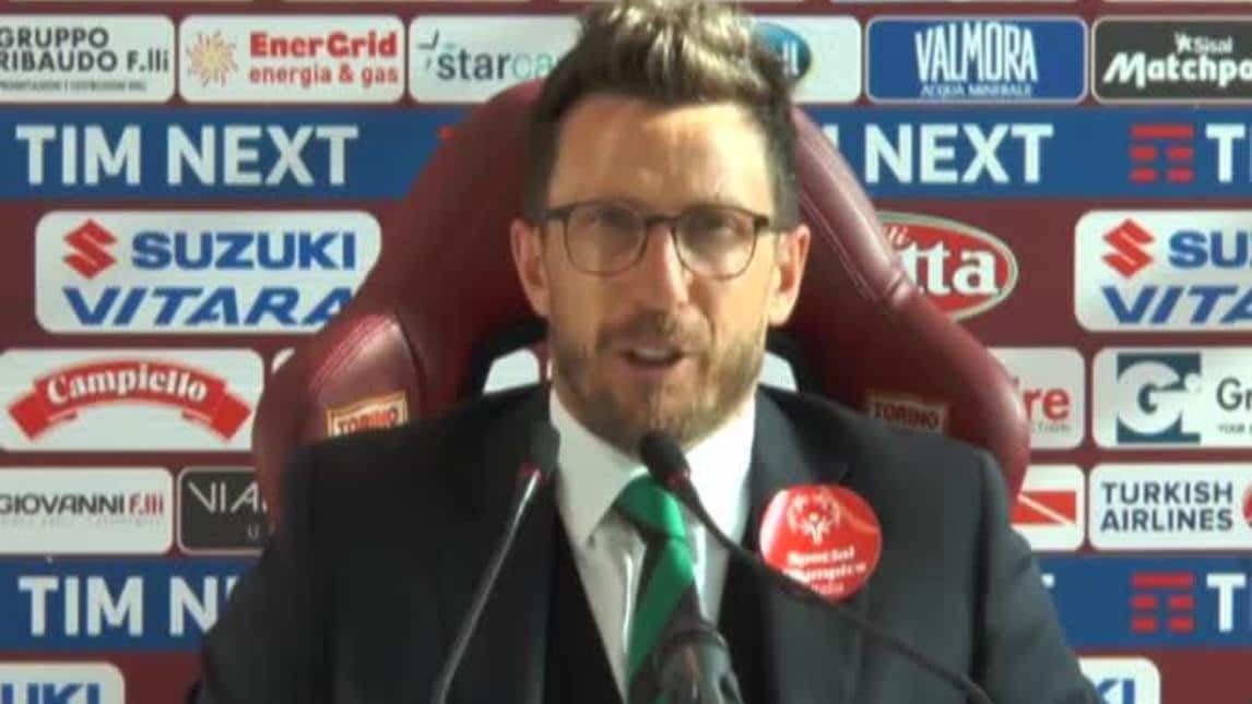 Di Francesco: "Europa League? Non ci nascondiamo"