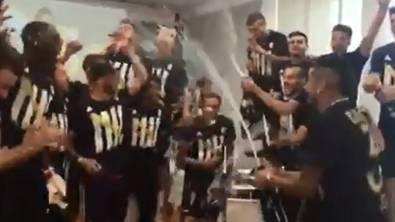 Juventus, ecco il momento del brindisi
