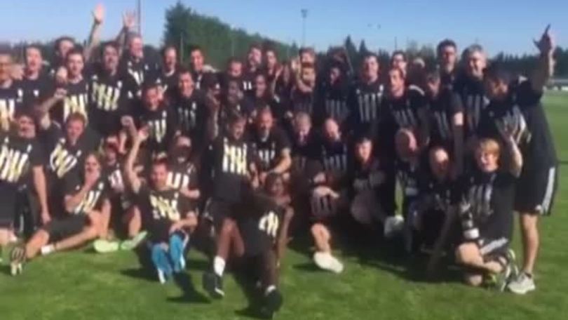 Juve: continua la festa in campo