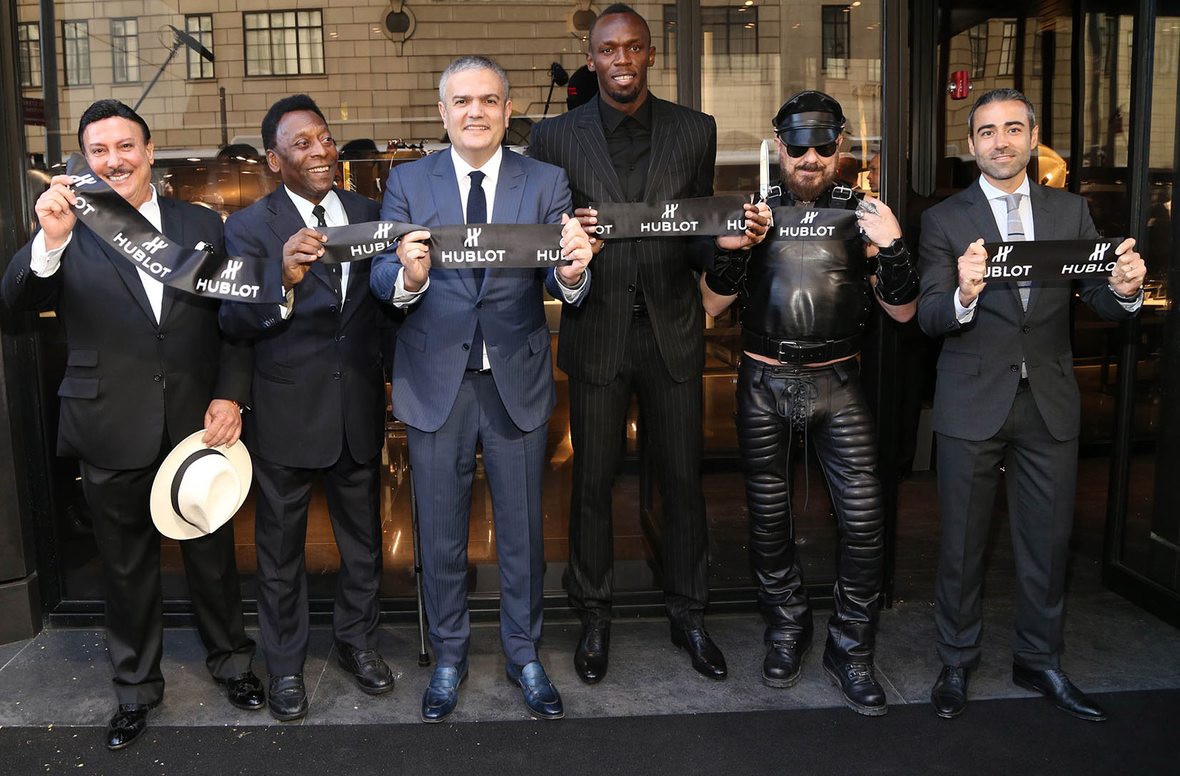 Usain Bolt & Pelé all'inaugurazione della nuova boutique Hublot
