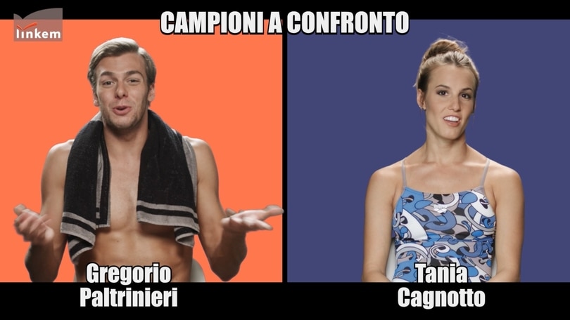 Paltrinieri e la Cagnotto uniti dalla tv
