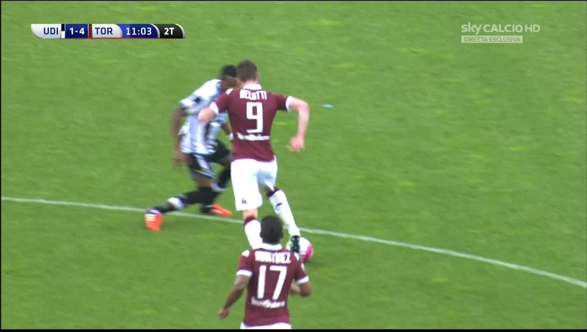 Udinese-Torino, Belotti come Weah: il gol è da applausi