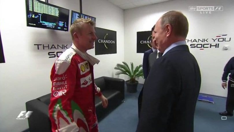 Formula Uno, Putin riesce a far ridere Raikkonen