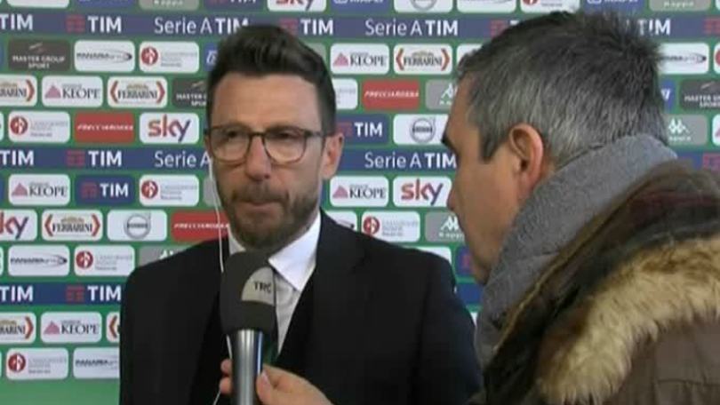Di Francesco: "Nazionale? Penso al Sassuolo"