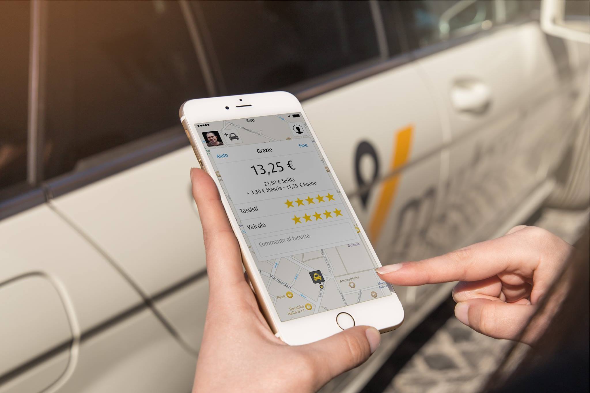MyTaxi arriva a Roma, la corsa si prenota con lo smartphone
