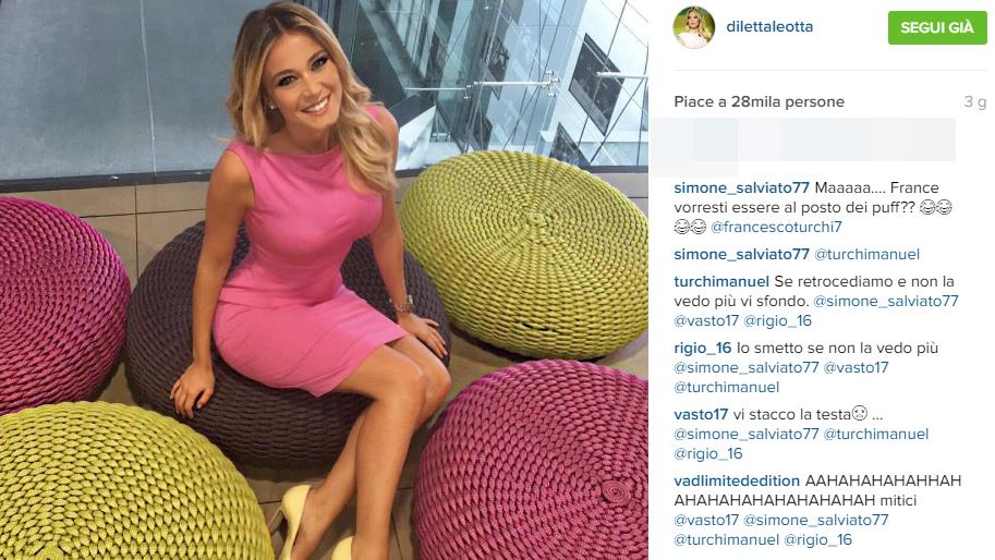 Lanciano, i giocatori vogliono salvarsi per...Diletta Leotta