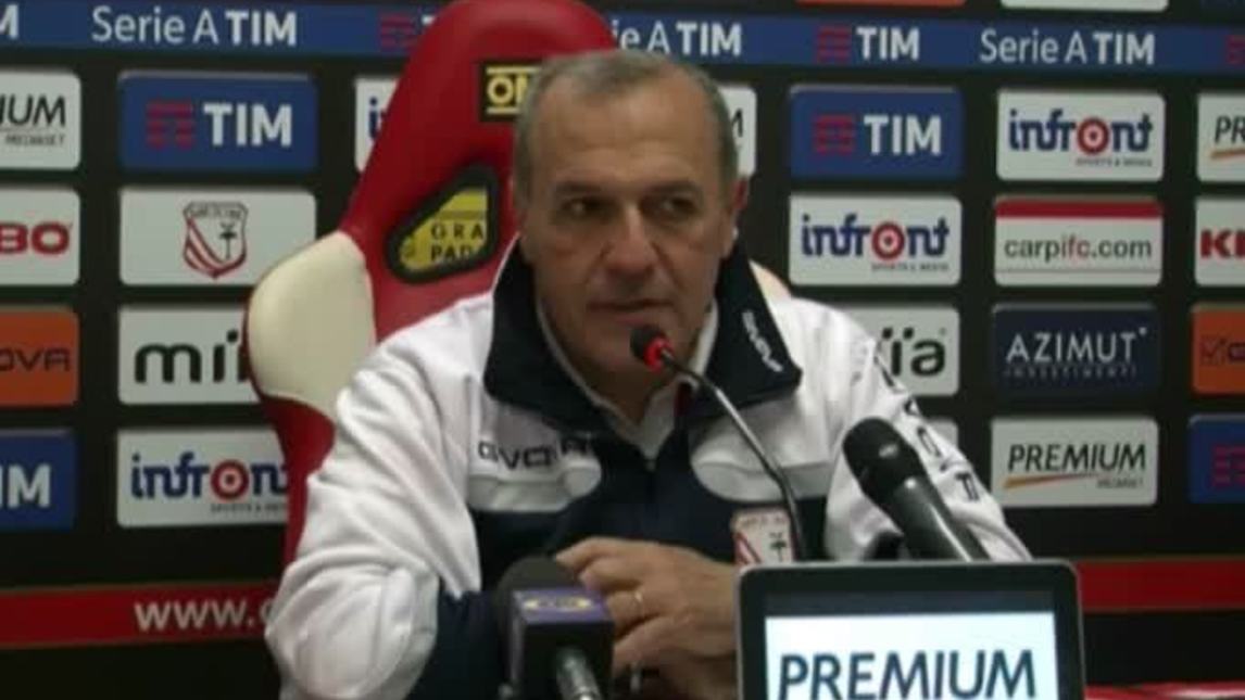 Castori: "Speriamo di fare i punti necessari"