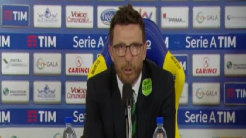 Di Francesco: "Il nostro campionato non finisce domenica"