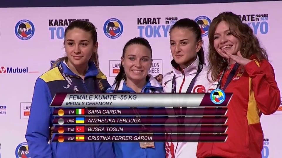 Karate, Sara Cardin d'oro agli Europei a Montpellier