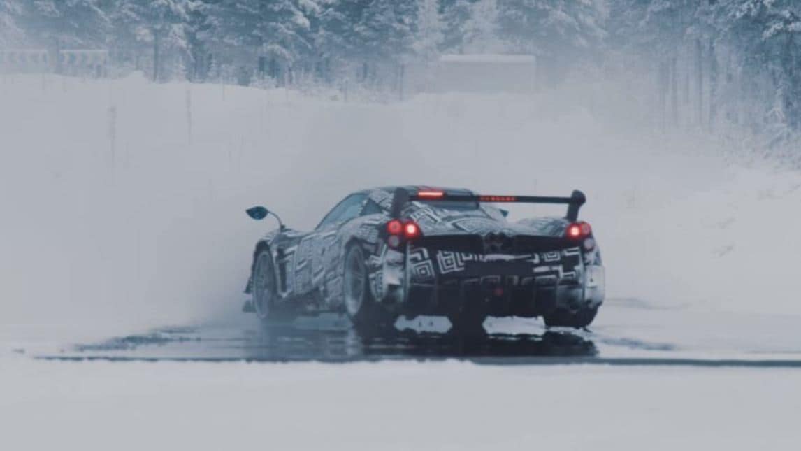 Pagani Huayra BC, tempesta di ghiaccio