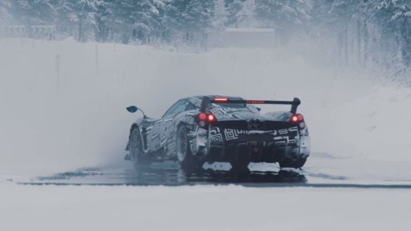 Pagani Huayra BC, 800 cv sul ghiaccio