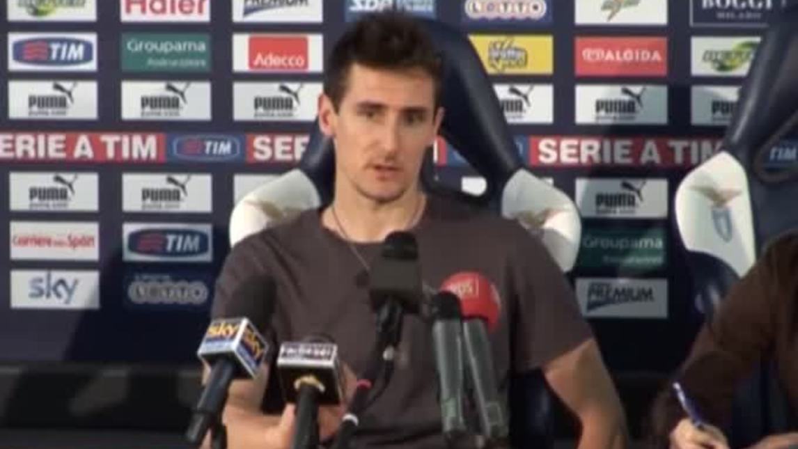 Lazio, ufficiale l'addio di Klose