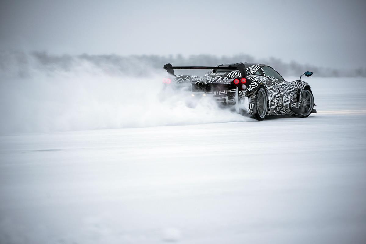 Pagani Huayra BC, tempesta di ghiaccio