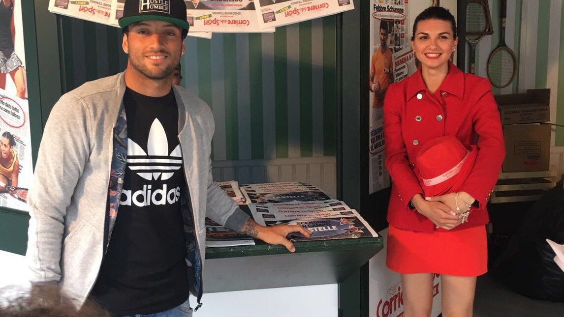 Felipe Anderson e De Vrij in visita al Corriere dello Sport