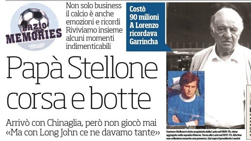 Lazio Memories, papà Stellone corsa e botte
