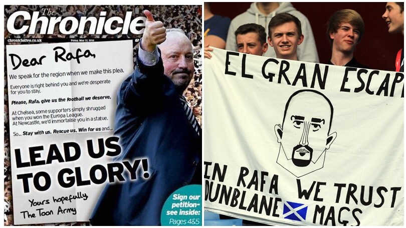 Newcastle, petizione pro Benitez: «Resta, ti faremo una statua»
