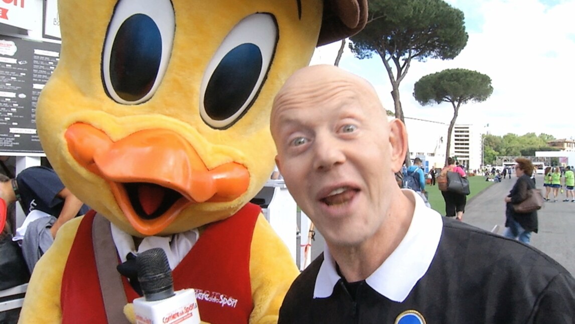 Internazionali di Tennis: Mister Hill visita lo stand del Corriere dello Sport-Stadio