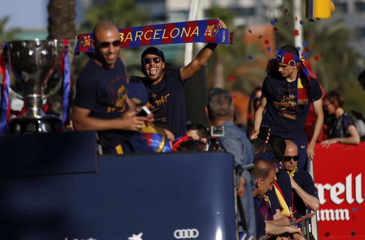 Barcellona campione, che festa in città con i tifosi!