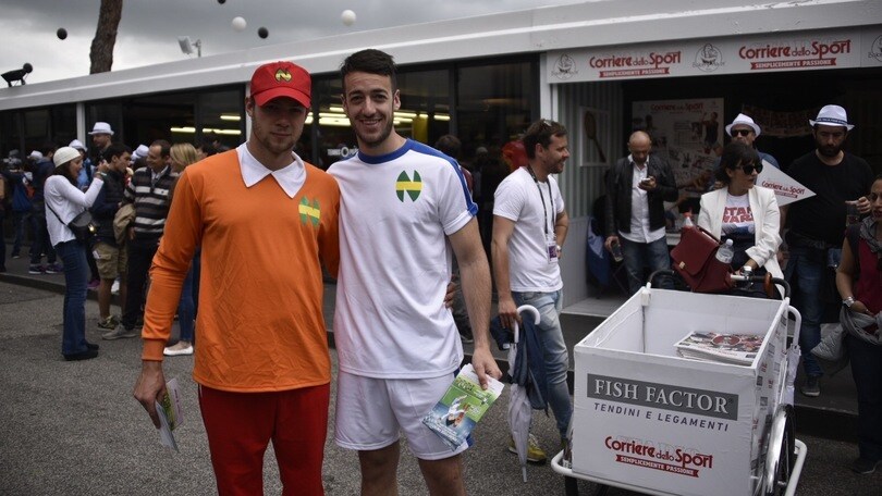 Al Foro Italico spuntano Holly e Benji: eccoli allo stand del Corriere dello Sport-Stadio