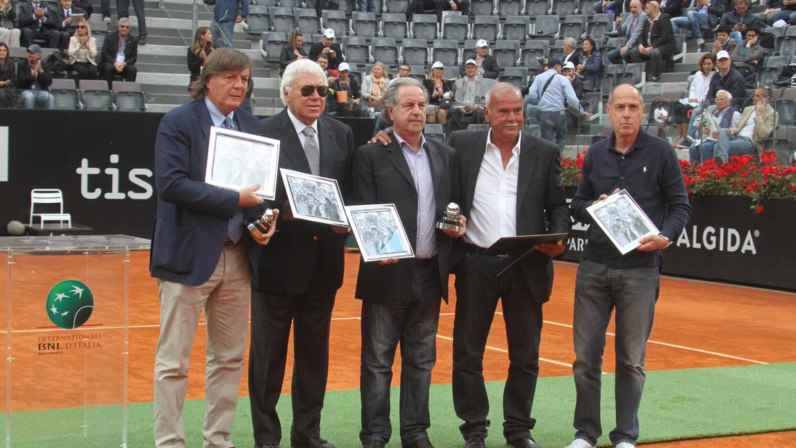 Tennis Internazionali, premiati gli eroi della Coppa Davis 1976