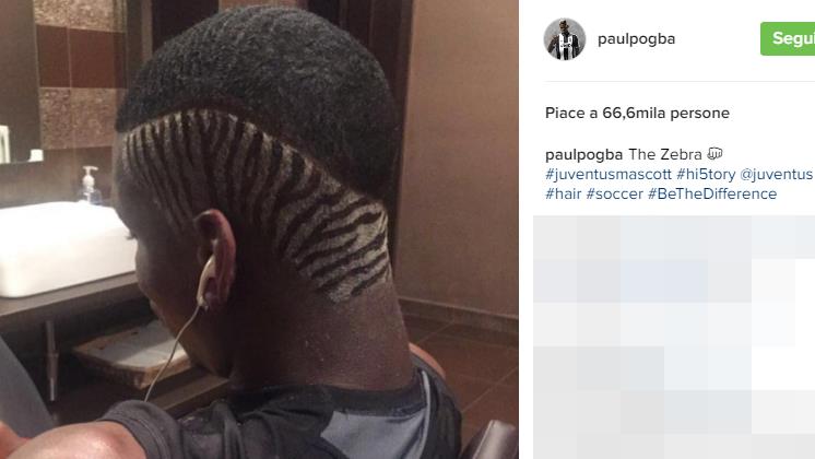 Juventus, Pogba sfoggia il nuovo look zebrato
