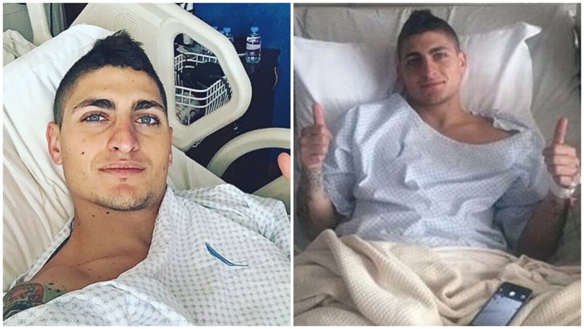 Verratti sorride all'uscita della sala operatoria: «Intervento riuscito»