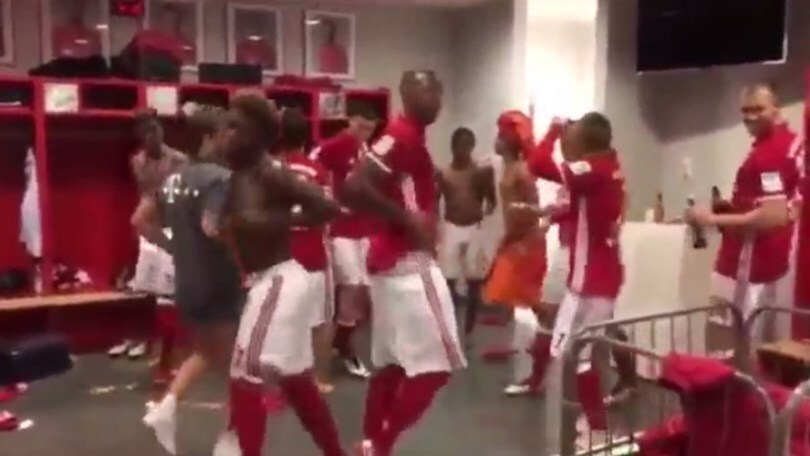 Bayern Monaco, il balletto nello spogliatoio è irresistibile