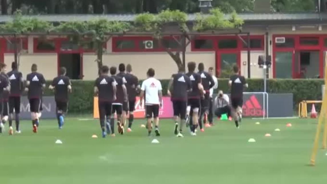 Milan, la squadra si prepara alla Juve
