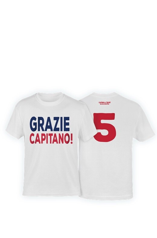 Conti, addio al calcio: da sabato in edicola con il Corriere dello Sport-Stadio la maglietta celebrativa