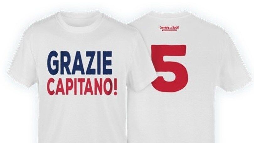 Conti, addio al calcio: da sabato in edicola con il Corriere dello Sport-Stadio la maglietta celebrativa