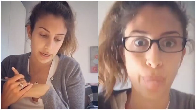 Allegri alla figlia: «Studia». E Valentina risponde con un video