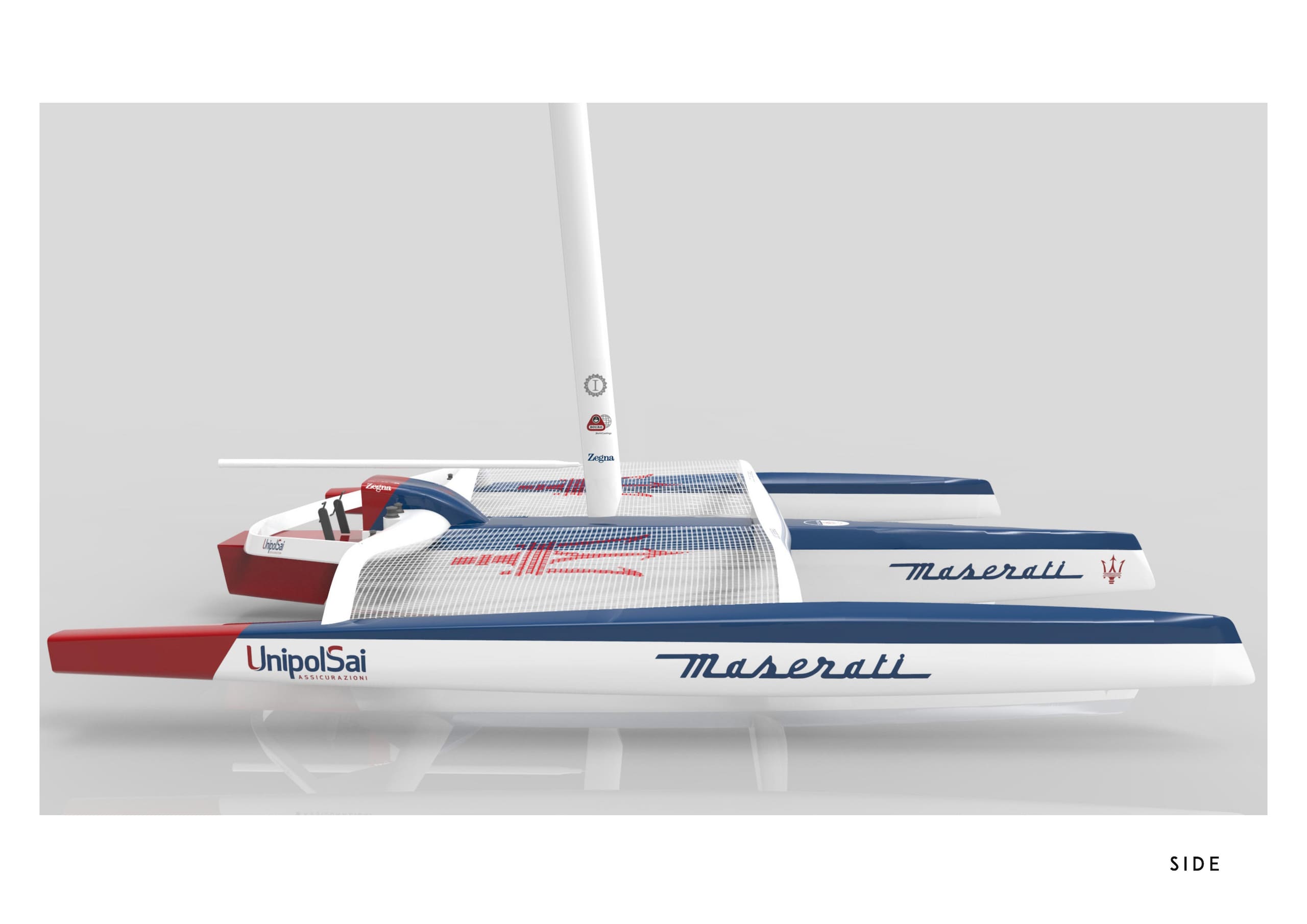 Maserati e Soldini varano il trimarano
